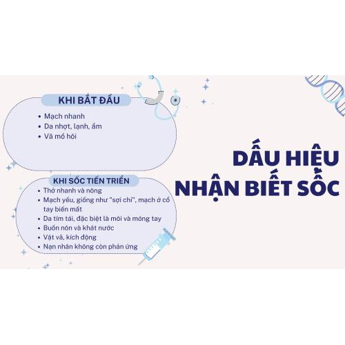 2. Các dấu hiệu nhận biết sốc